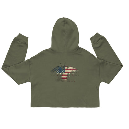 Patriotic Cropped Hoodie